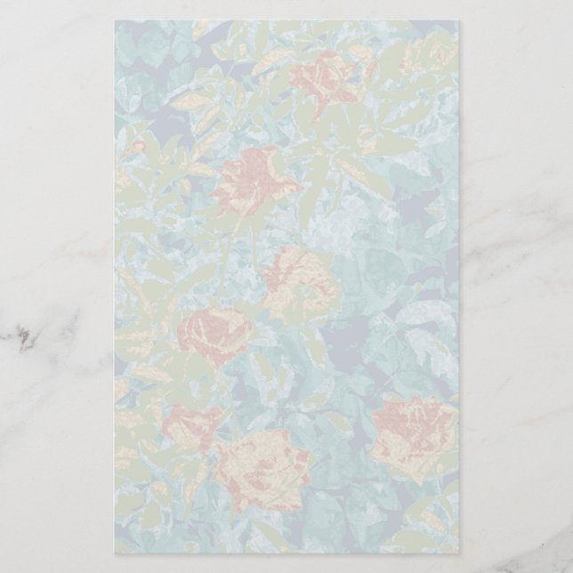 Camouflage und Blume Briefpapier (Vorderseite)