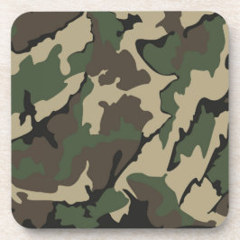 Camouflage, Untersetzer aus Hartkunststoff / Rücke