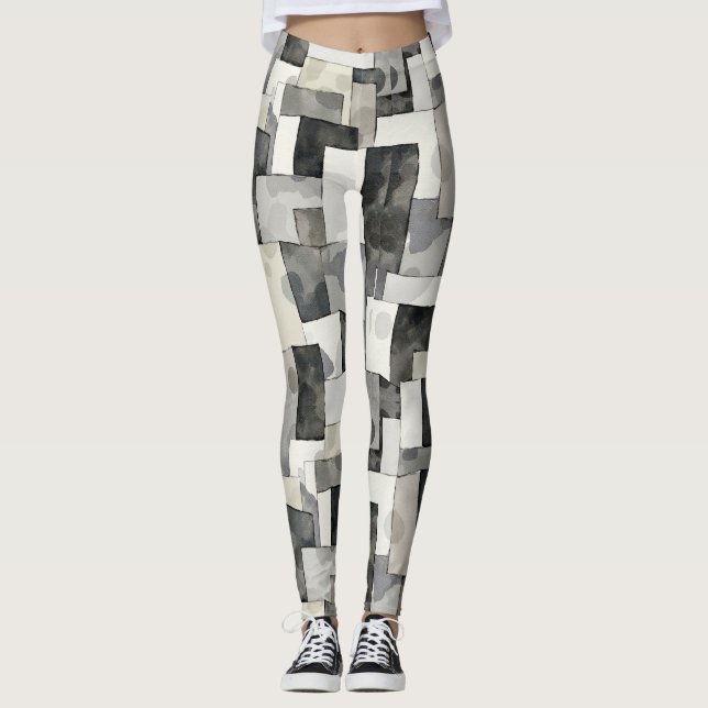 Camouflage urbain Leggings Motifs sans soudure (Devant)