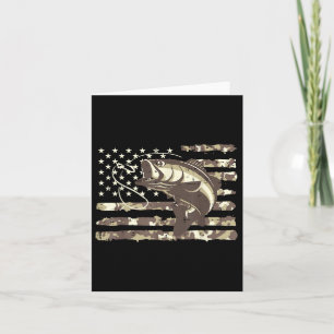 Camouflage US Flag B Fischen Coole Fischerei Patri Karte