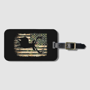 Camouflage US Flag Hirschjagd Jagdjäger Gepäckanhänger