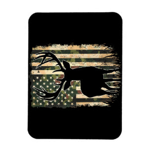 Camouflage US Flag Hirschjagd Jagdjäger Magnet