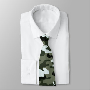 Camouflage Vert Cravate masculine