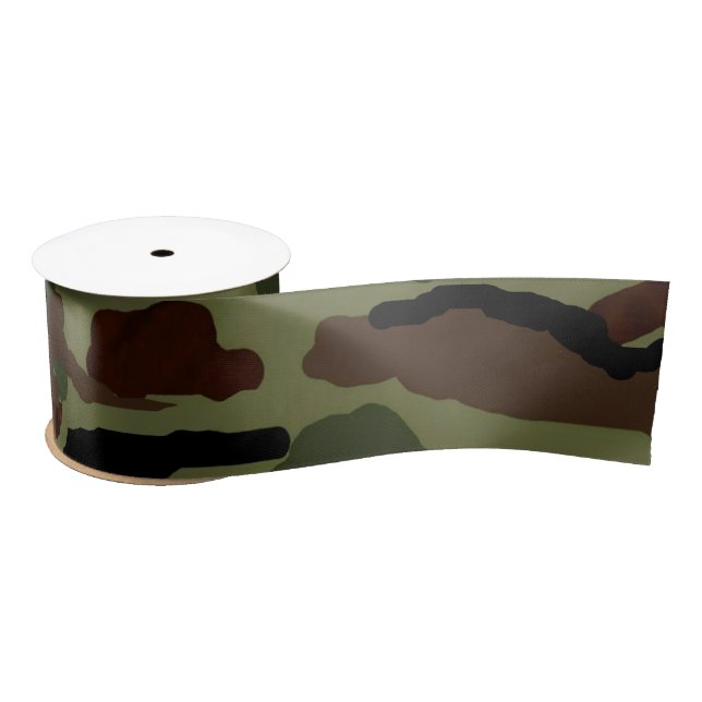 Camouflage Volles Muster Satinband (Spule)