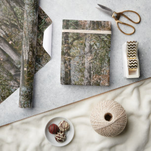 Camouflage Waldbaum Camouflage Natur Jagd/Fischere Geschenkpapier