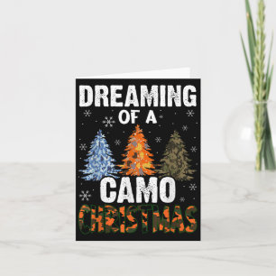 Camouflage Weihnachtsbäume für Männer träumen von  Karte