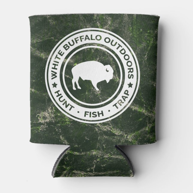 Camouflage Weißes Buffalo im Freien kühlt ab Dosenkühler (Vorderseite)
