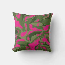Camouflage weißes, reversibles Kissen