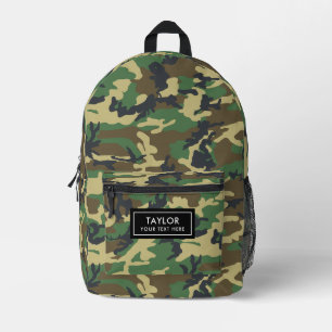 Camouflage Woodland Camouflage Bedruckter Rucksack