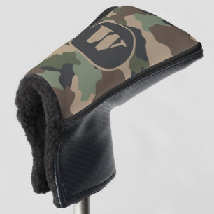 Camouflage Woodland Camouflage Khaki Tan Black Mon Golf Headcover