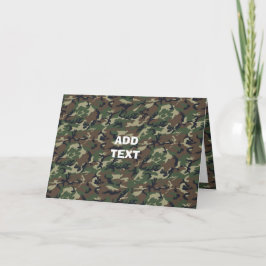 Camouflage Woodland Karte