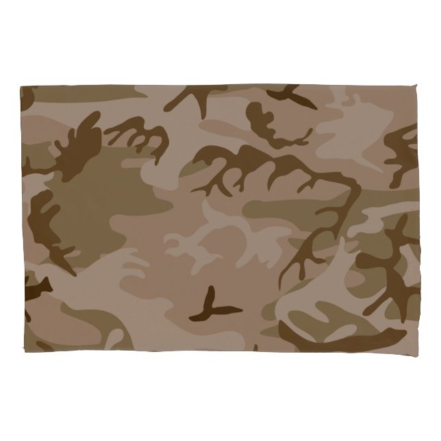 Camouflage Wüste Sand Kissenbezug (Vorderseite)