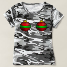 Camouflage Xmas Ornament T - Shirt