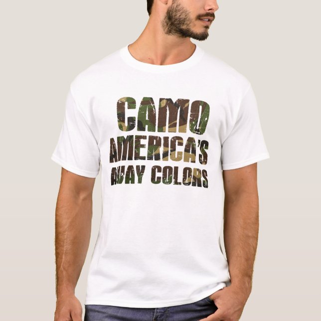 Camouflageamerikas wegfarben T-Shirt (Vorderseite)