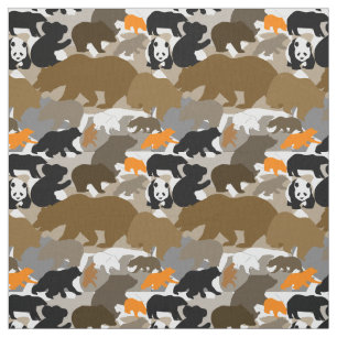 Camouflagebär Stoff