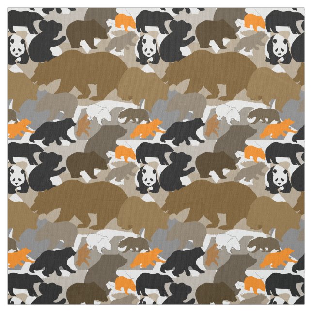 Camouflagebär Stoff (Muster)