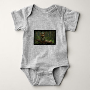 Camouflaged Teddy Bar Art of Kids Baby Strampler