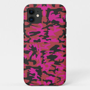 Camouflagemuster des heißen Rosas Case-Mate iPhone Hülle