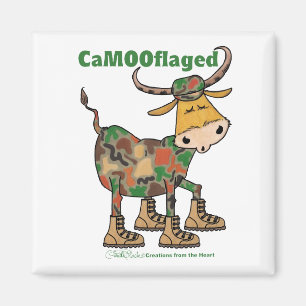 Camouflauge Bull Magnet