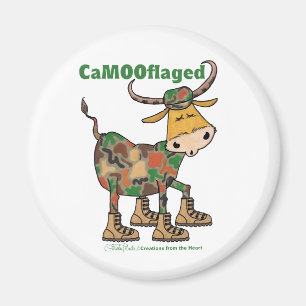 Camouflauge Bull Magnet