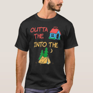 Camp aus dem Haus in Zeltfamilie Außenmatte T-Shirt