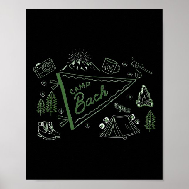 Camp Bach Adventure Camping Junggeselinnen-Abschie Poster (Vorne)