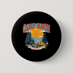 Camp Bach Bride 2025 Retro-Camping-Junggesellinnen Button