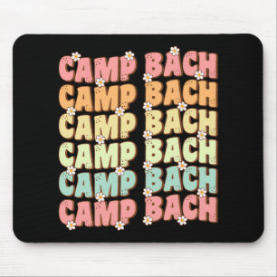 Camp Bach Groovy Bride Squad Camping Bachelorette Mousepad