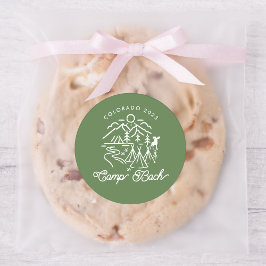 Camp-Bachelorette-Aufkleber Runder Aufkleber