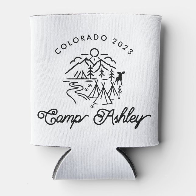 Camp Bachelorette Custom Can Cooler/ Coozie Dosenkühler (Vorderseite)