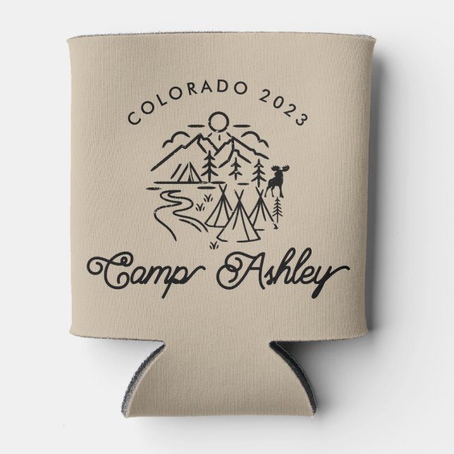 Camp Bachelorette Custom Can Cooler/ Coozie Dosenkühler (Vorderseite)