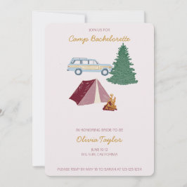 Camp Bachelorette Einladungen