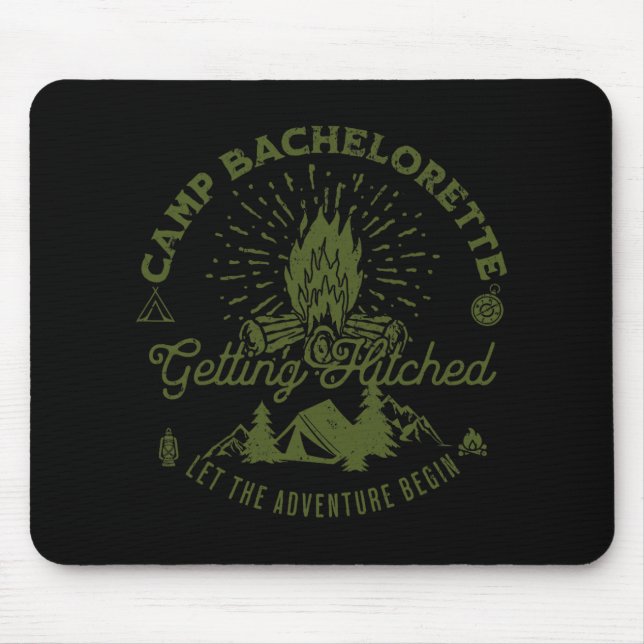 Camp Bachelorette Getlit Bride Gastgeschenk De Mousepad (Vorne)