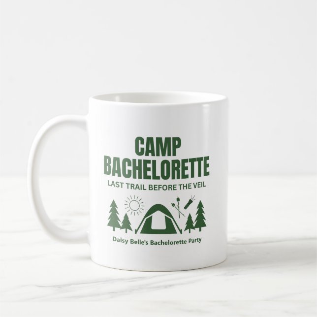 Camp Bachelorette Green  Kaffeetasse (Links)
