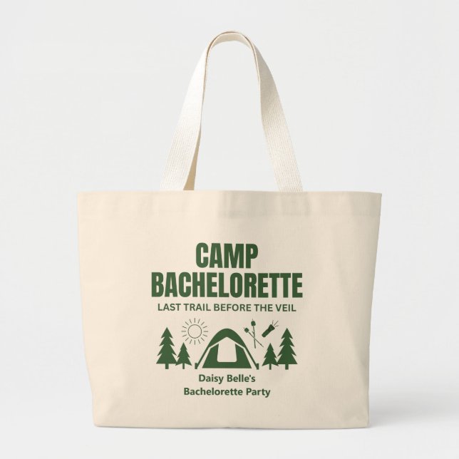 Camp Bachelorette Green Tote Bag (Devant)