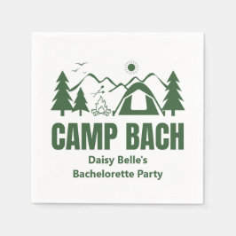 Camp Bachelorette Grünbuch Napkin Serviette