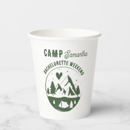 Camp Bachelorette Party Camping Bach Pappbecher