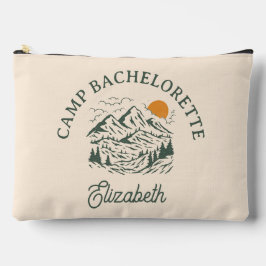Camp Bachelorette Retro Individuelle Name Zubehörtasche