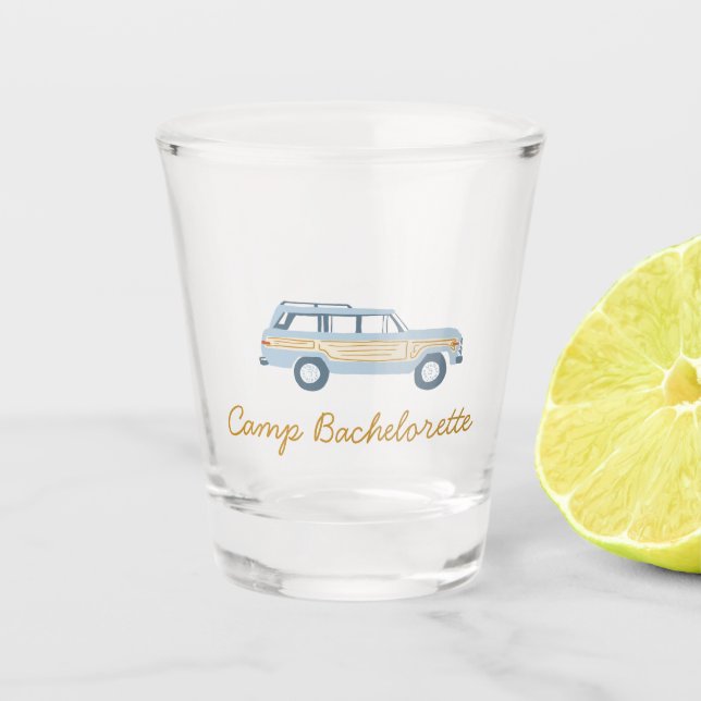 Camp Bachelorette Schnapsglas (Vorderseite)