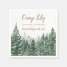 Camp Bachelorette Woodland Forest Weekend Party