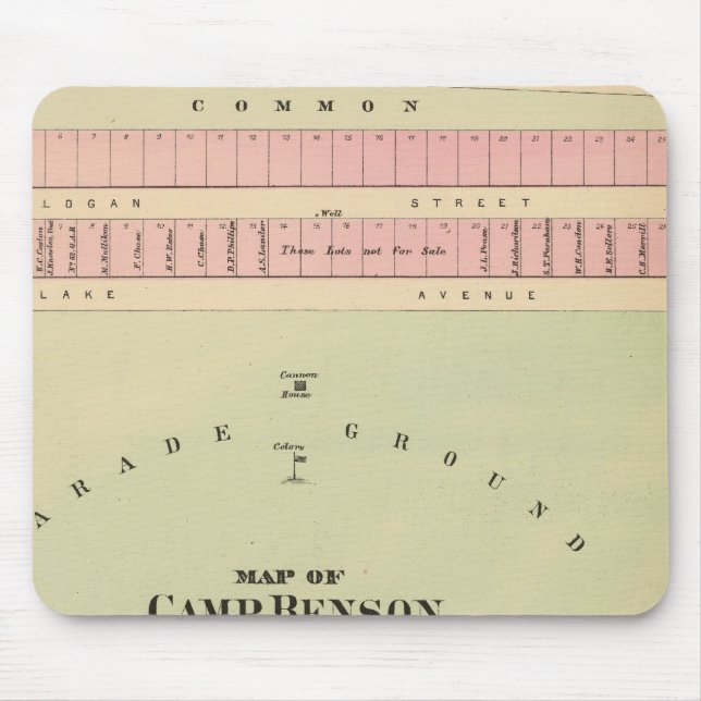 Camp Benson, Newport, Maine Mousepad (Vorne)