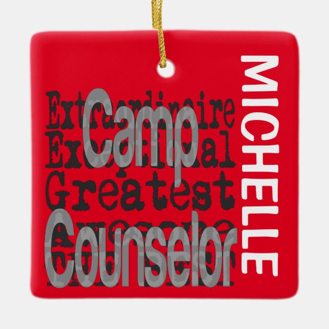 Camp Berater Extraordinaire CUSTOM Keramikornament (Vorderseite)