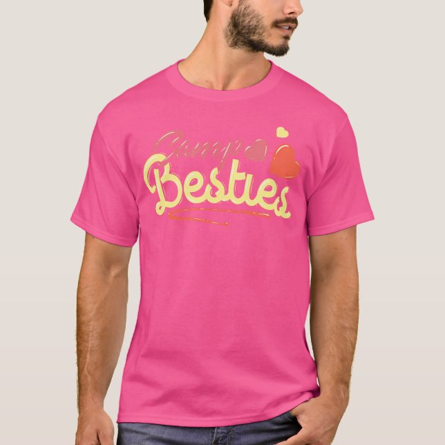 Camp Besties Zitat Naturerlebnis-Abenteuer-Camping T-Shirt (Vorderseite)