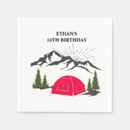 Camp Birthday Party Serviette