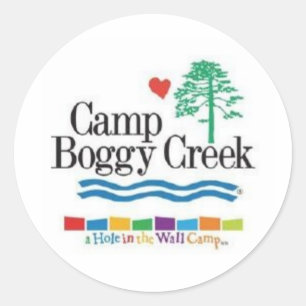 Camp Boggy Creek Runder Aufkleber