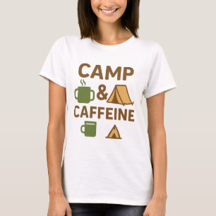 Camp Caffeine Drôle T-Shirt Café - Coffee Cup