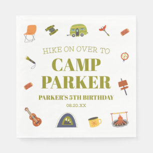 Camp Camping Camper Geburtstagsparty Serviette