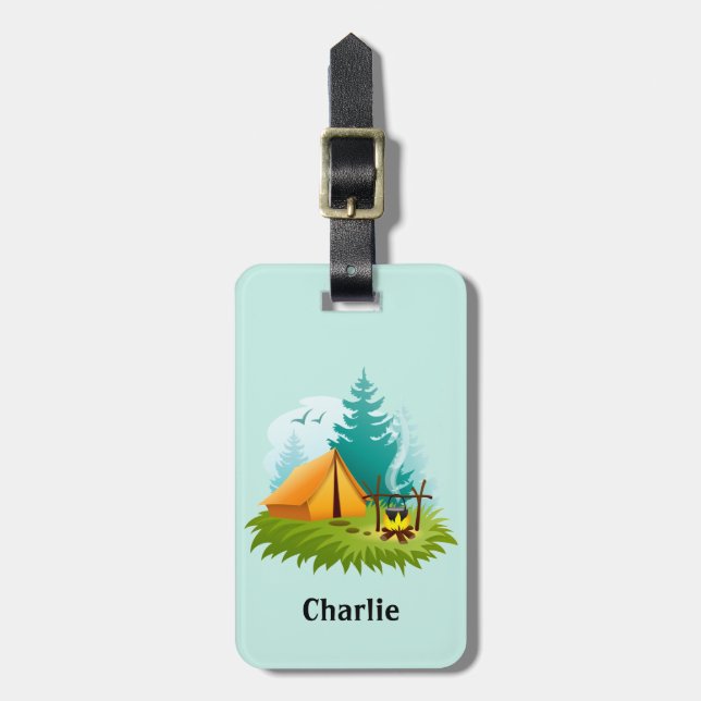 Camp Camping Design Gepäckanhänger (Vorderseite vertikal)