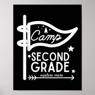 Camp Camping zweiter Klasse Lehrer zweiter Klasse Poster