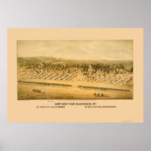 Camp Casey und Fort Lincoln bei Bladensburg 1861 Poster